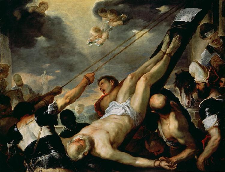 Luca Giordano Crucifixion of St Peter Sweden oil painting art